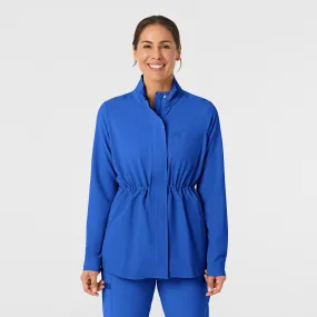 RENEW Women's Convertible Hood Fashion Jacket - Royal RelaxedNeckline