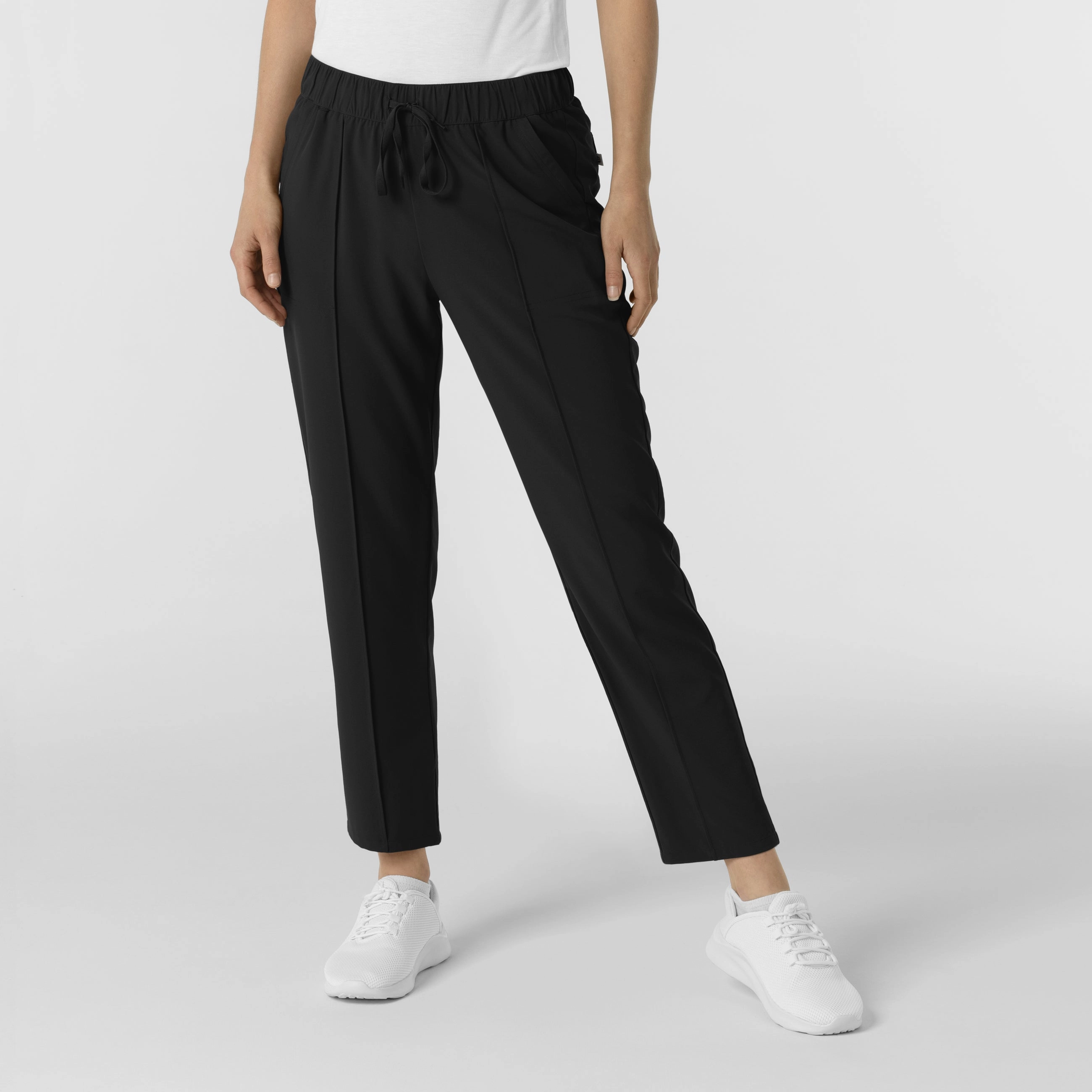 RENEW Edit Women's Tapered Ankle Scrub Trouser - Black Trendy Vibe