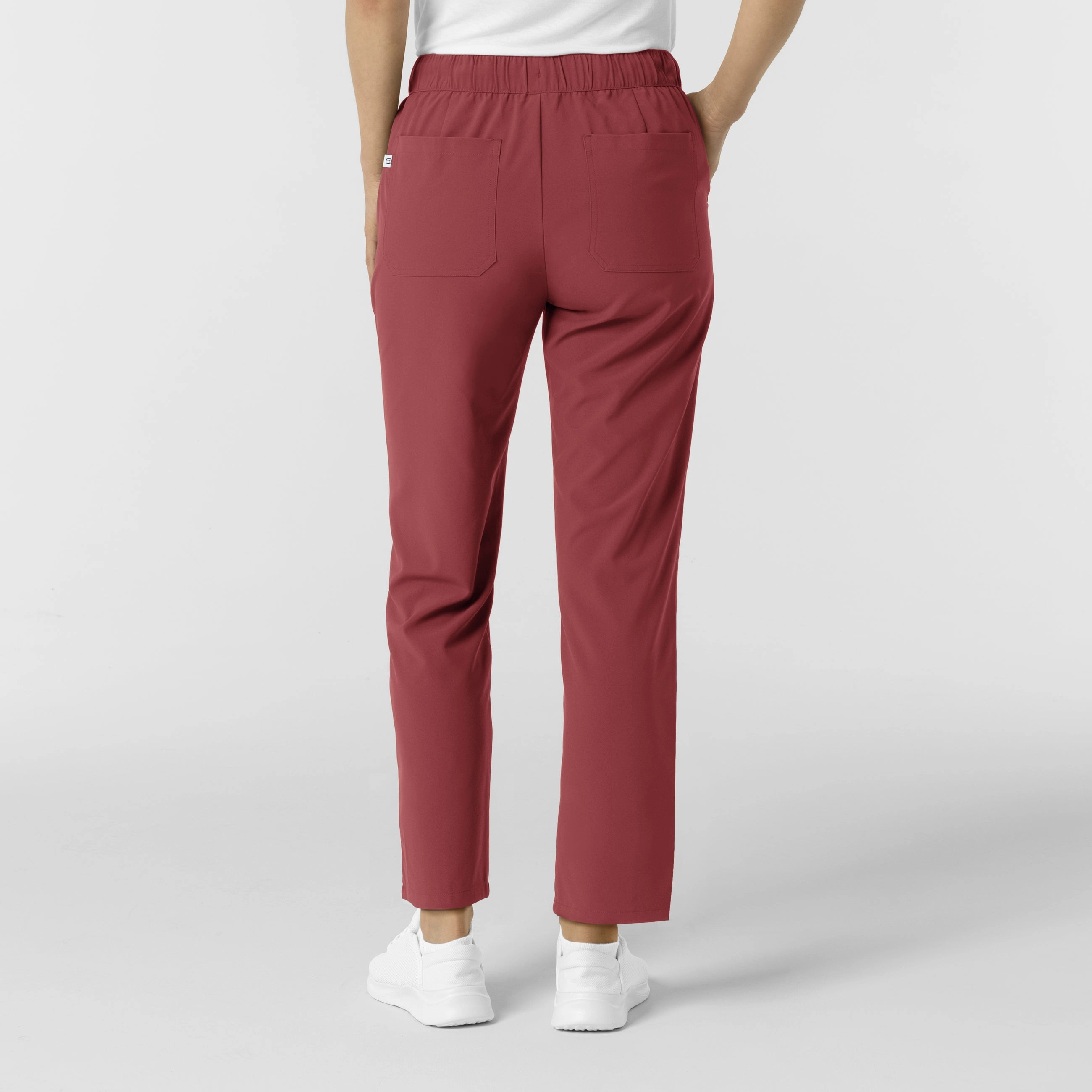 RENEW Edit Women's Tapered Ankle Scrub Trouser - Ruby Everyday Comfort Fit