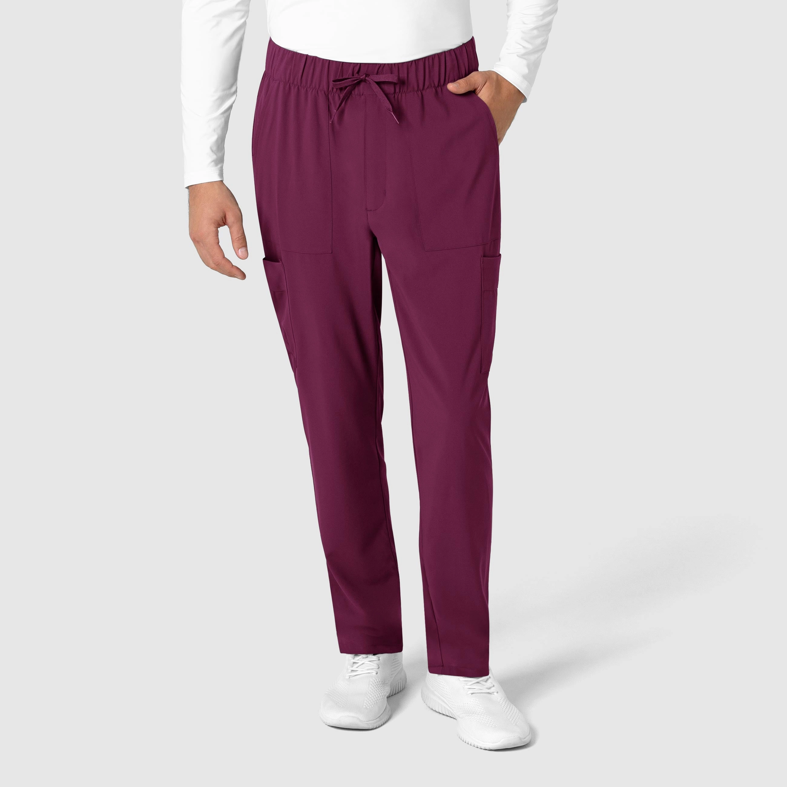 Comfy Ease RENEW Men's Tapered Scrub Pant - Wine