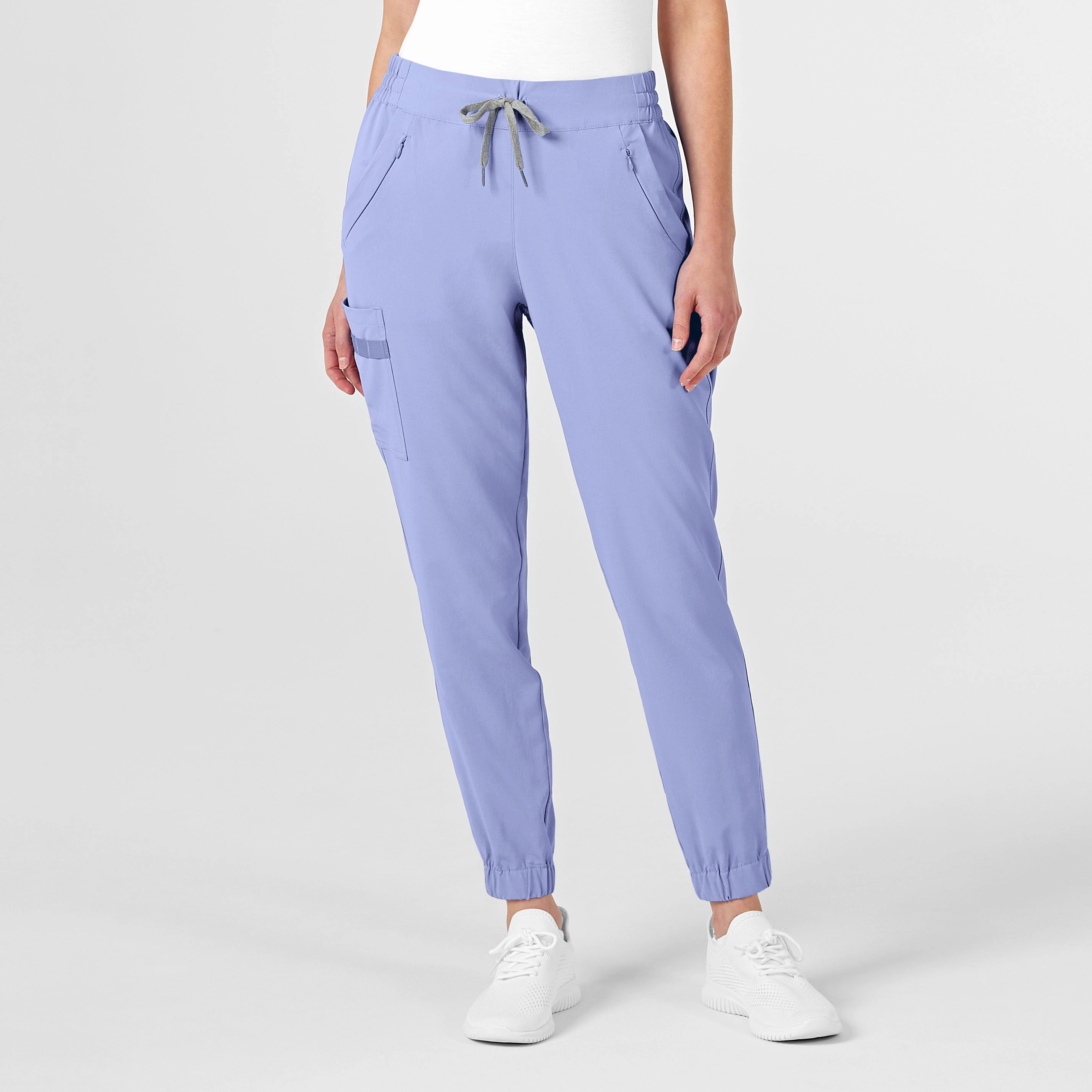 RENEW Women's Jogger Scrub Pant - Ceil Blue Anti Static Finish Work Ready