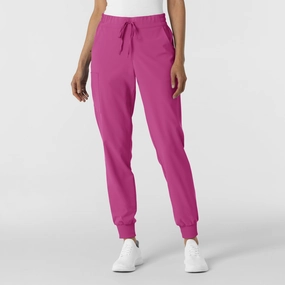 Unrestricted Movement Warm Fit RENEW Women's Jogger Scrub Pant - Raspberry