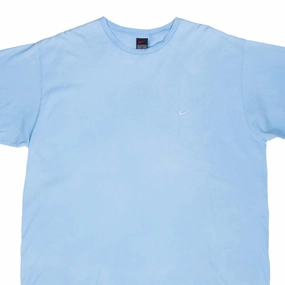 VINTAGE NIKE CLASSIC SWOOSH LIGHT BLUE TEE SHIRT 1990S 2XL Sleek Layer
