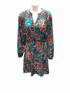 Tracy Negoshian Women's Dress Teal S Dry-Clean-Only