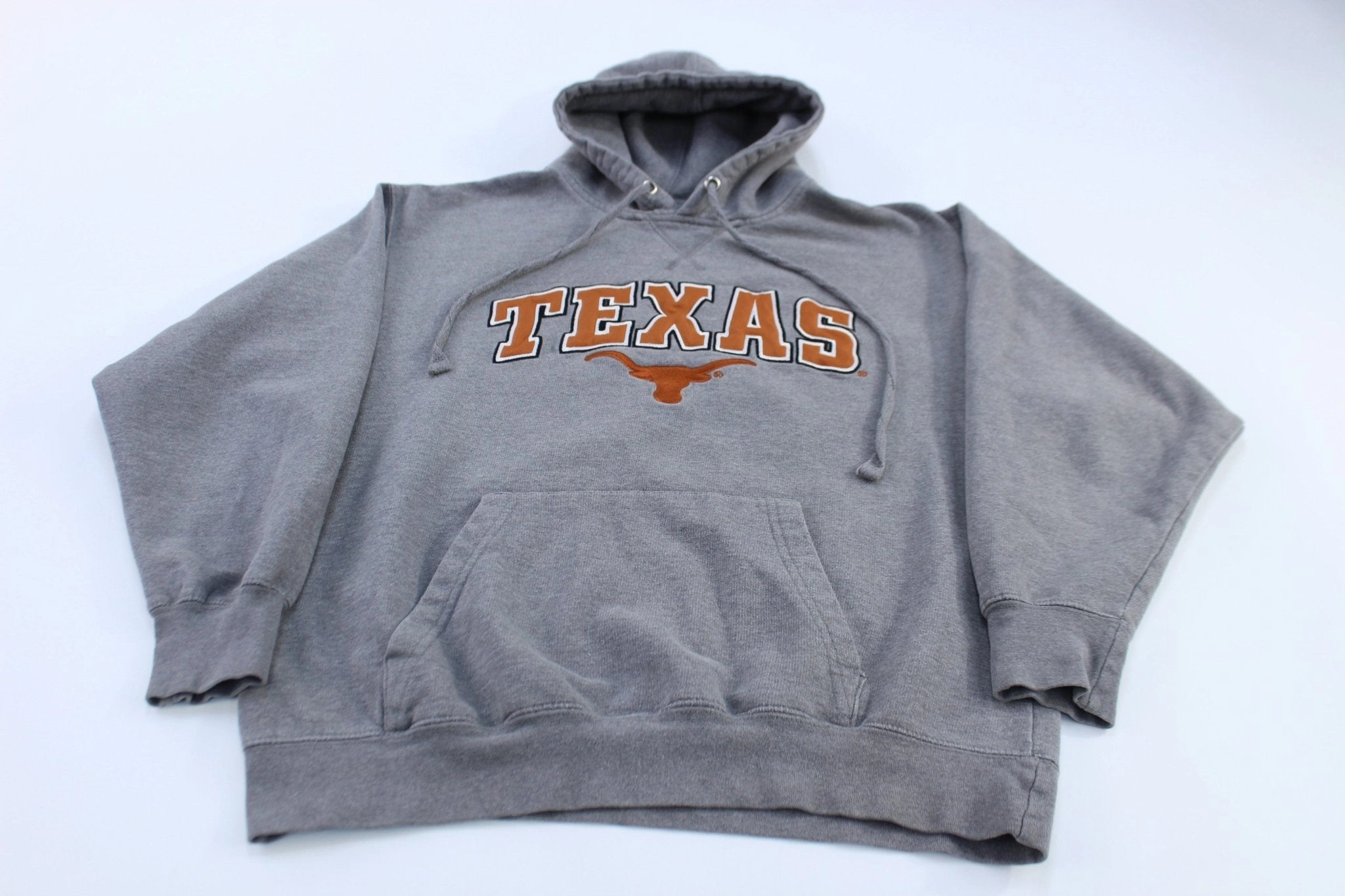 Classic Hoodie University of Texas Embroidered Grey Pullover Hoodie