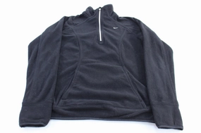 loop accents product graduation pride Women's Nike Embroidered Logo Black Fleece Sweater