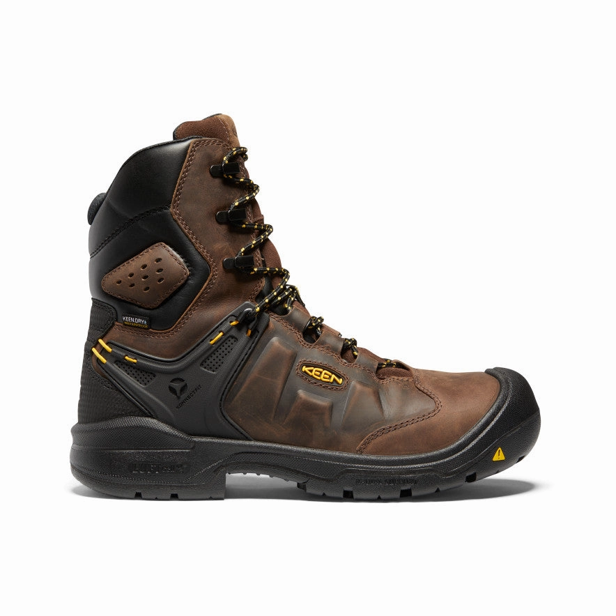 Men's Dover 8" Waterproof Boot (Carbon Toe)  |  Dark Earth/Black Wide Sole