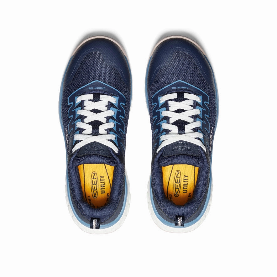 Women's Arvada Work Sneaker (Carbon Toe)  |  Naval Academy/Peach Whip Non slip grip Flexibility Fit