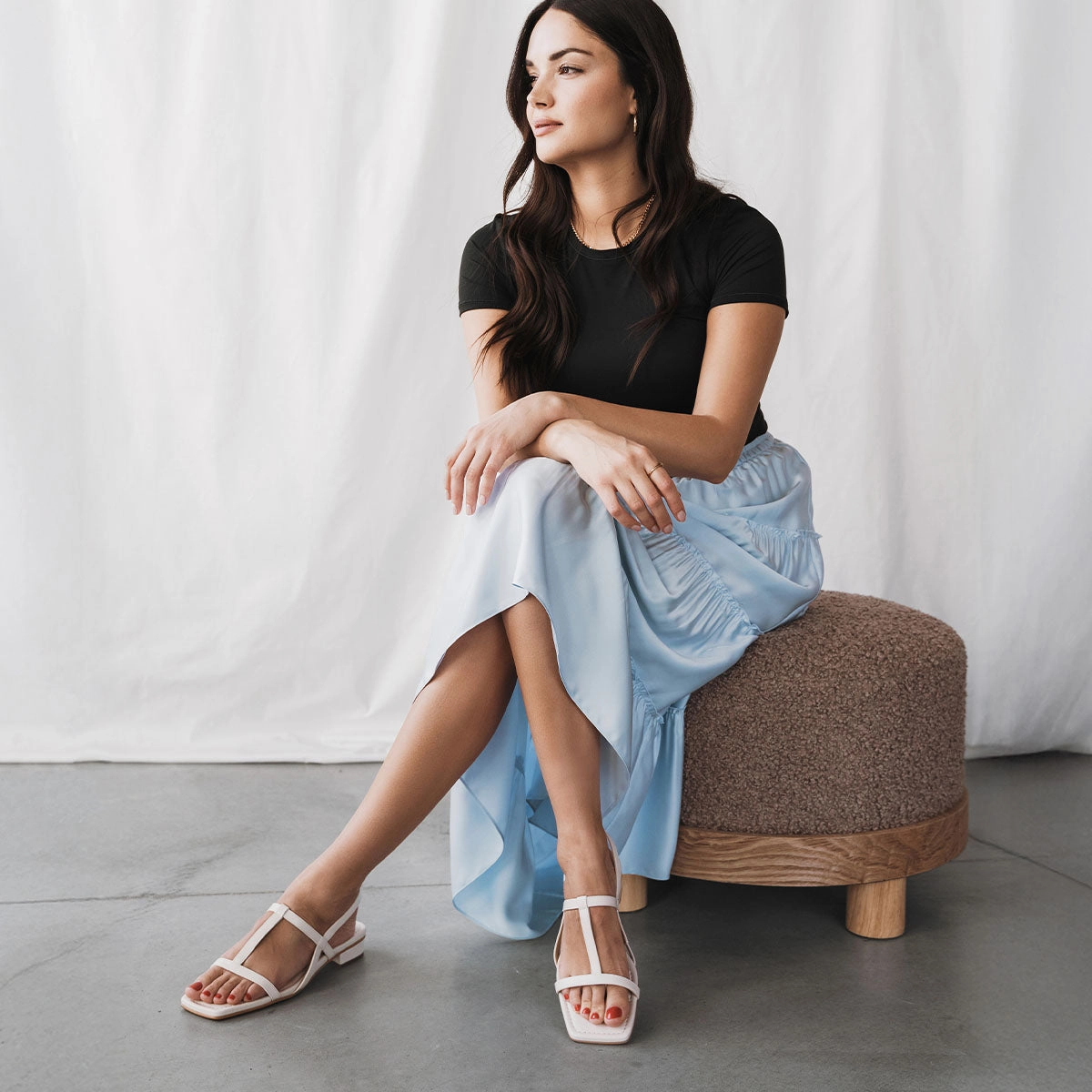 The Barely There Sandal Ivory Comfortable Travel Shoes