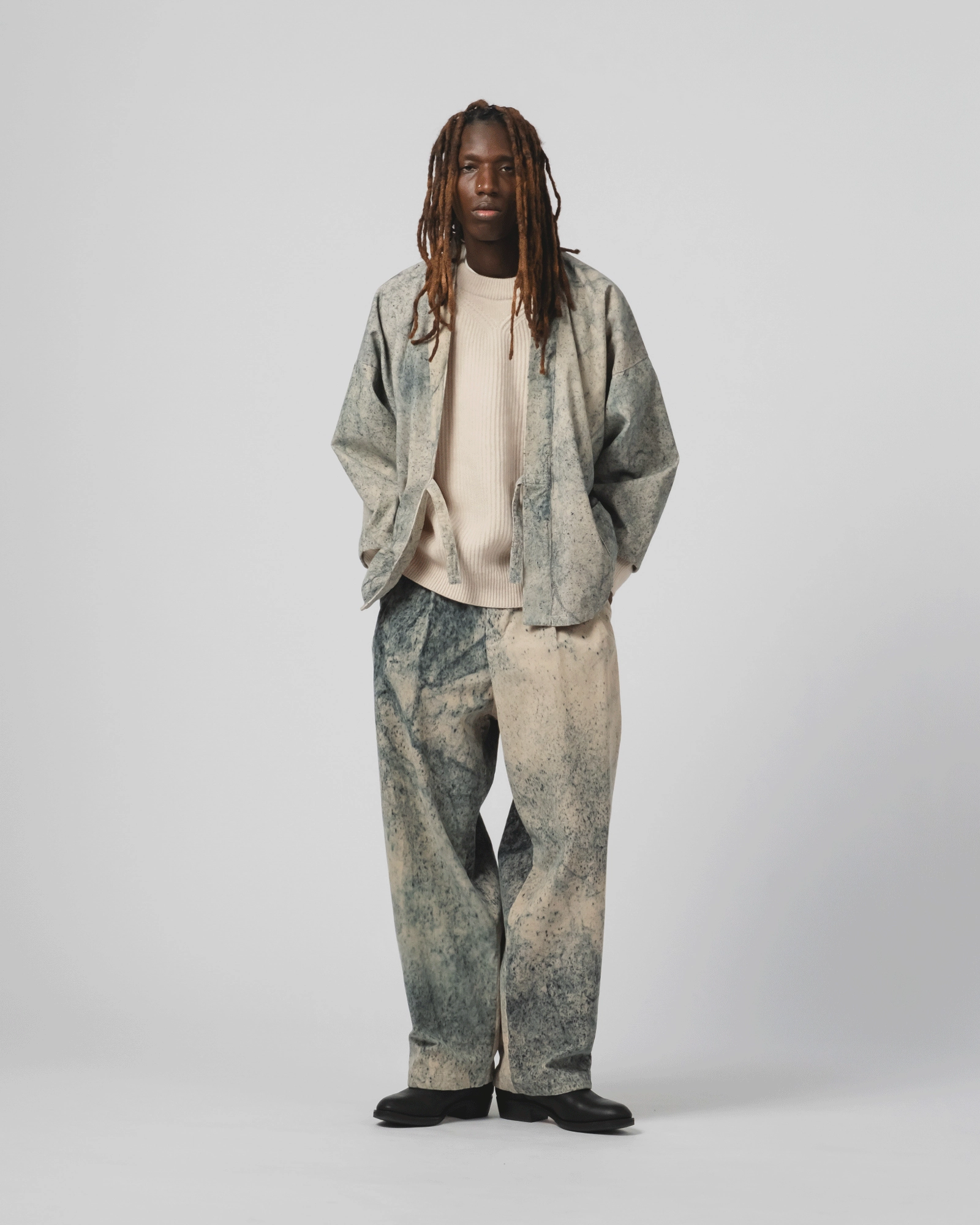 Shogun Kimono Felino Cord Beige/Ink Option