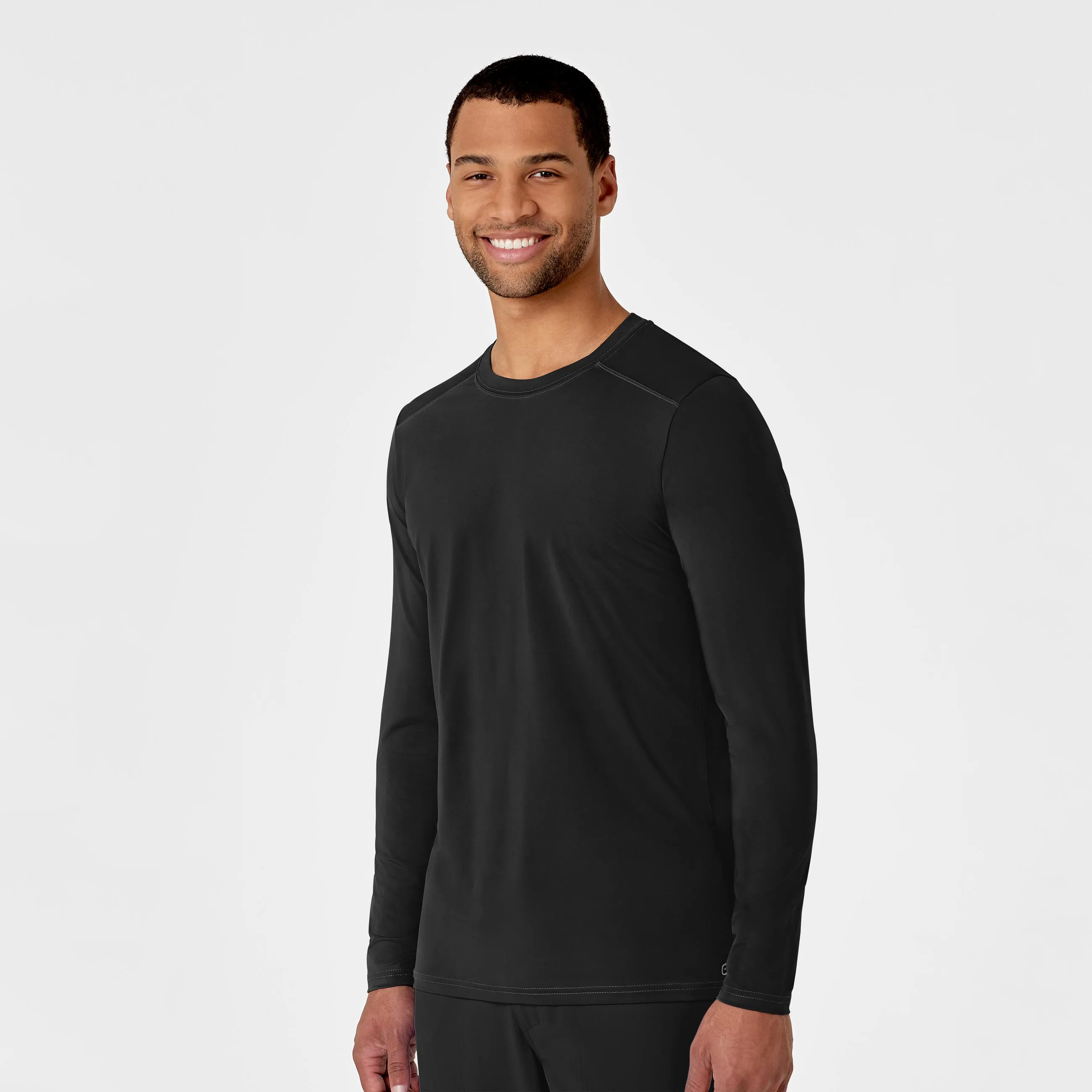 Men's Performance Long Sleeve Tee - Black Reversible Layering Tech
