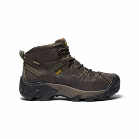 Built Tough Flexible Frame Weekend Wanderer Men's Targhee II Waterproof Mid Wide  |  Canteen/Dark Olive