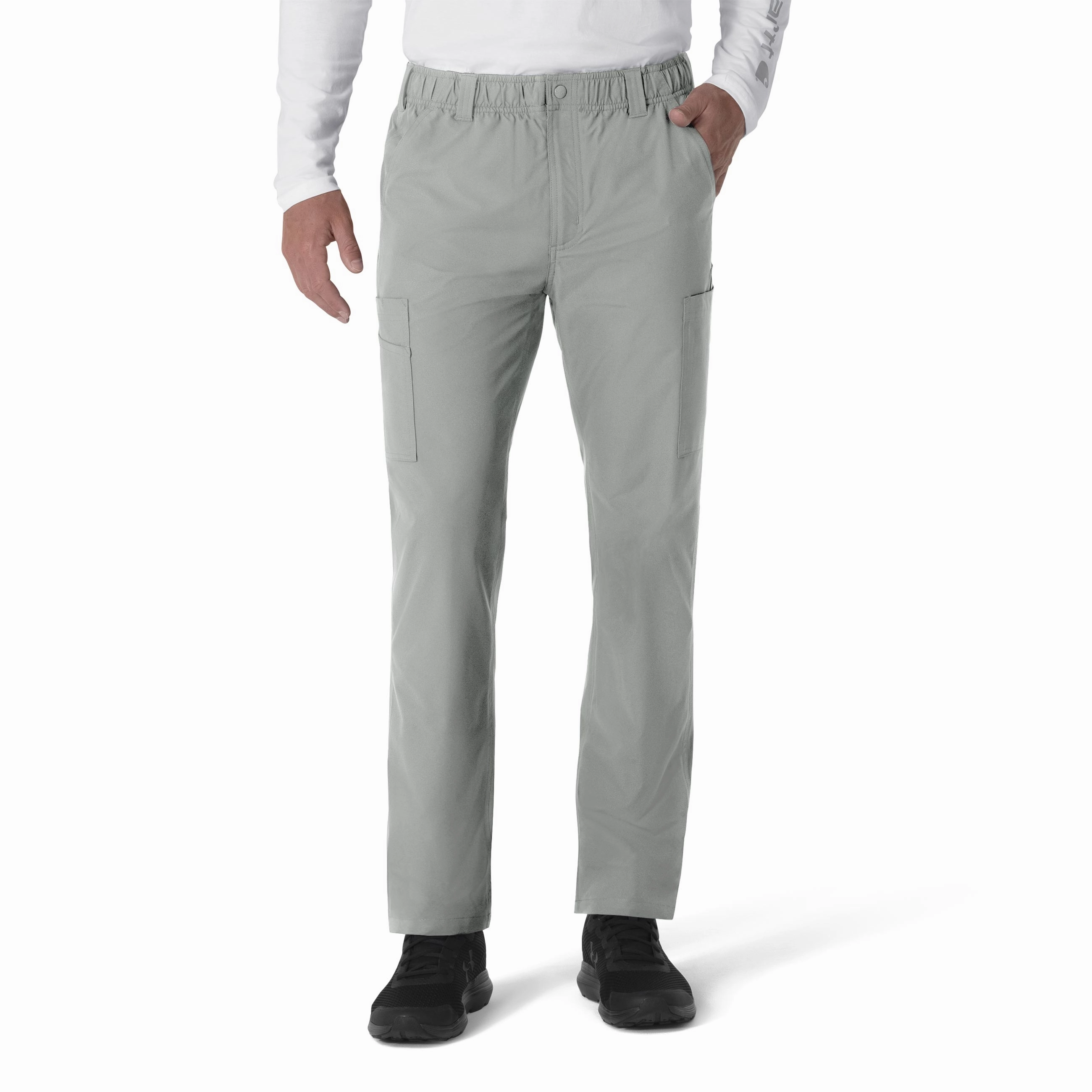 Ultra Soft Blend Smart Casual Carhartt Force Essentials Men's Straight Leg Cargo Scrub Pant - Grey