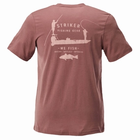 Skiff Tee - Dusty Red Beach Outfit Soft Layer