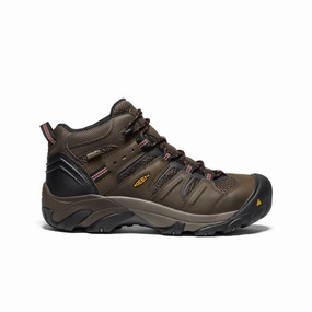 Men's Lansing Mid Waterproof (Steel Toe)  |  Cascade Brown/Brindle Padded Interior Weather Resistant User