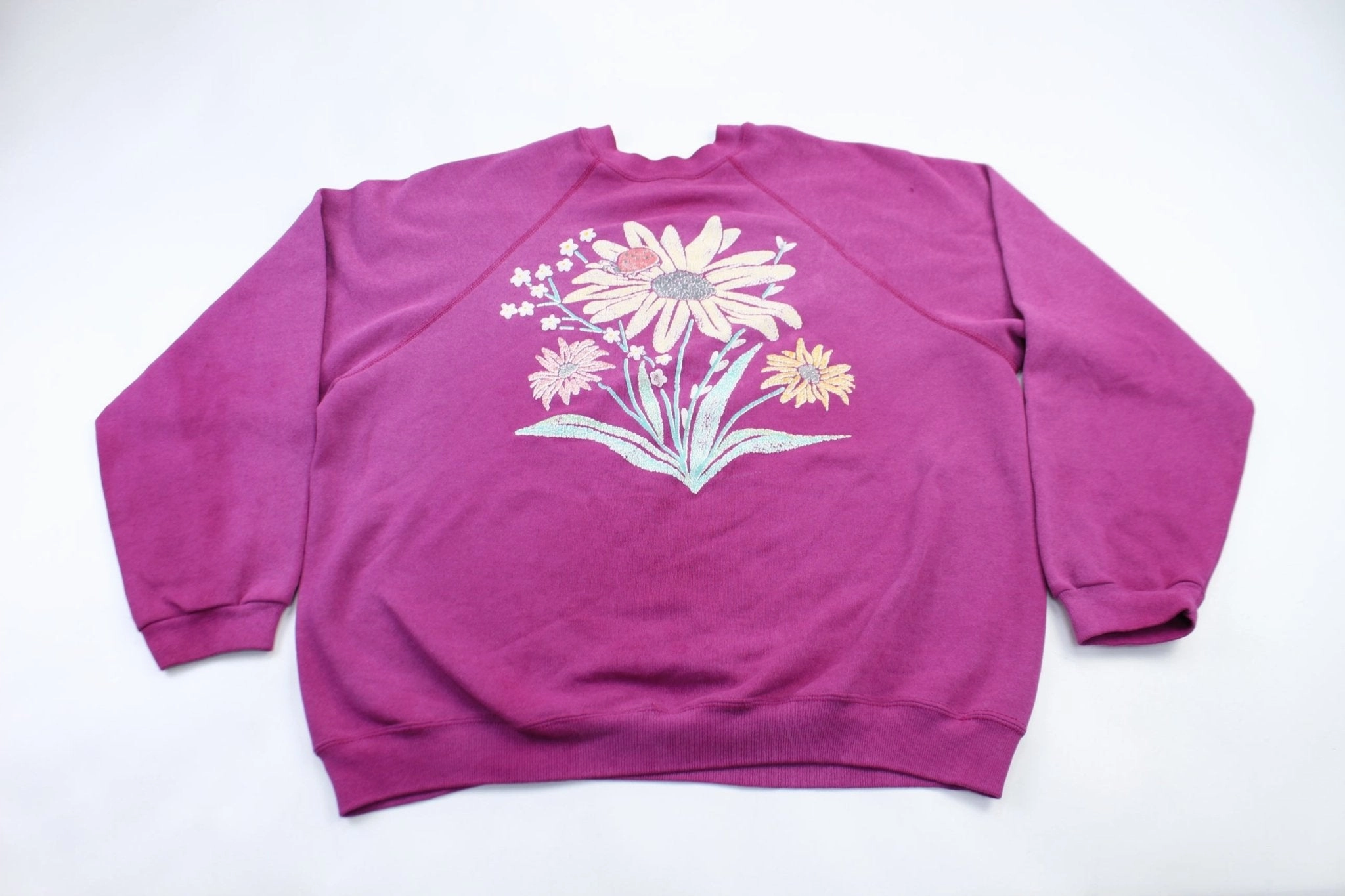neon colors 90's Flower Graphic Sweatshirt