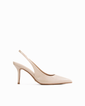 Sturdy Build Clean Lines BLONDIE - NUDE PATENT