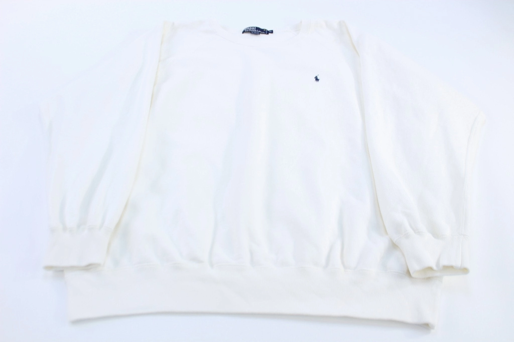 Polo by Ralph Lauren Embroidered Logo White Pullover Sweater product party ready excitement