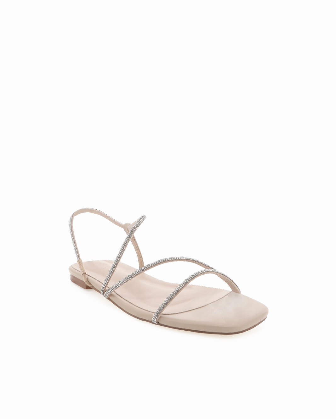 QUANTRELL - NUDE-DIAMANTE Relaxed Slip