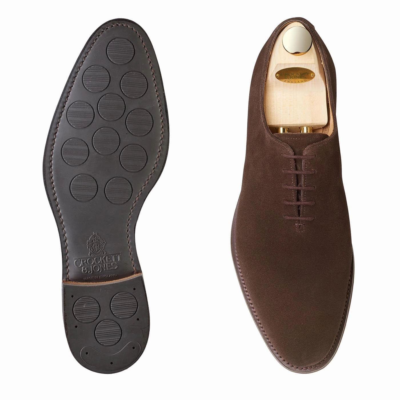 High-quality Leather Shoes Goodwood Dark Oak Suede