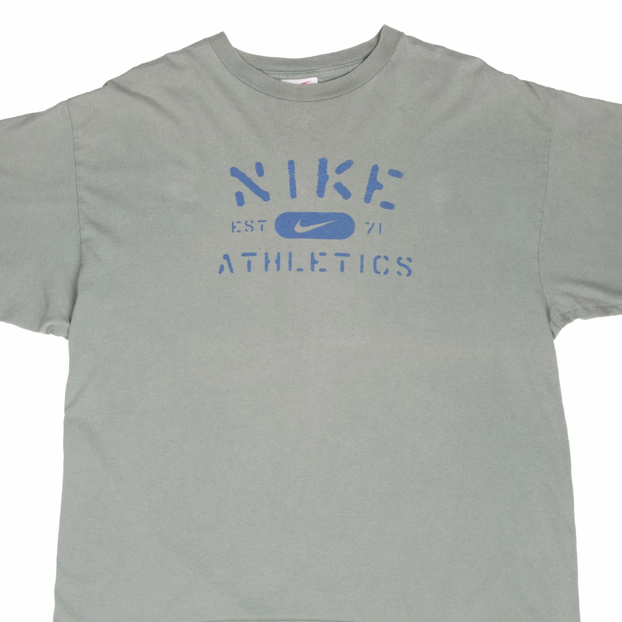 Casual Design Fit VINTAGE NIKE PERFORMANCE ATHLETIC SAGE GREEN TEE SHIRT 1990S XL