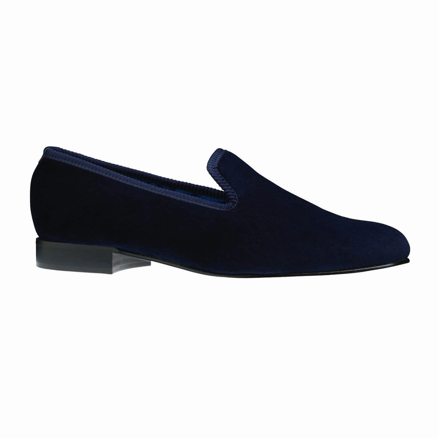 Plain Albert Navy Velvet (Mens) Space Saving