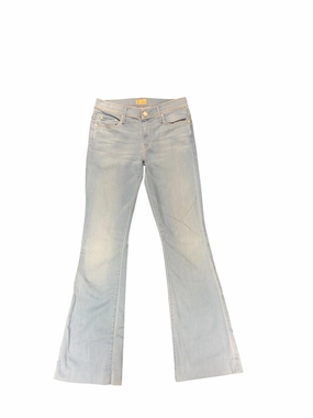 High-waisted Weekend Getaway Minimalist Breathable Mother Women's Jeans Blue 27