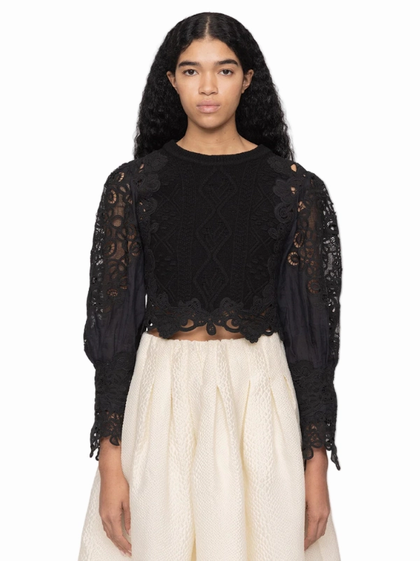 Vania Sweater in Black Sleek Wear