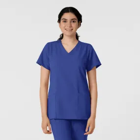 Modular Layering System W123 Women's Classic V-Neck Scrub Top - Galaxy Blue