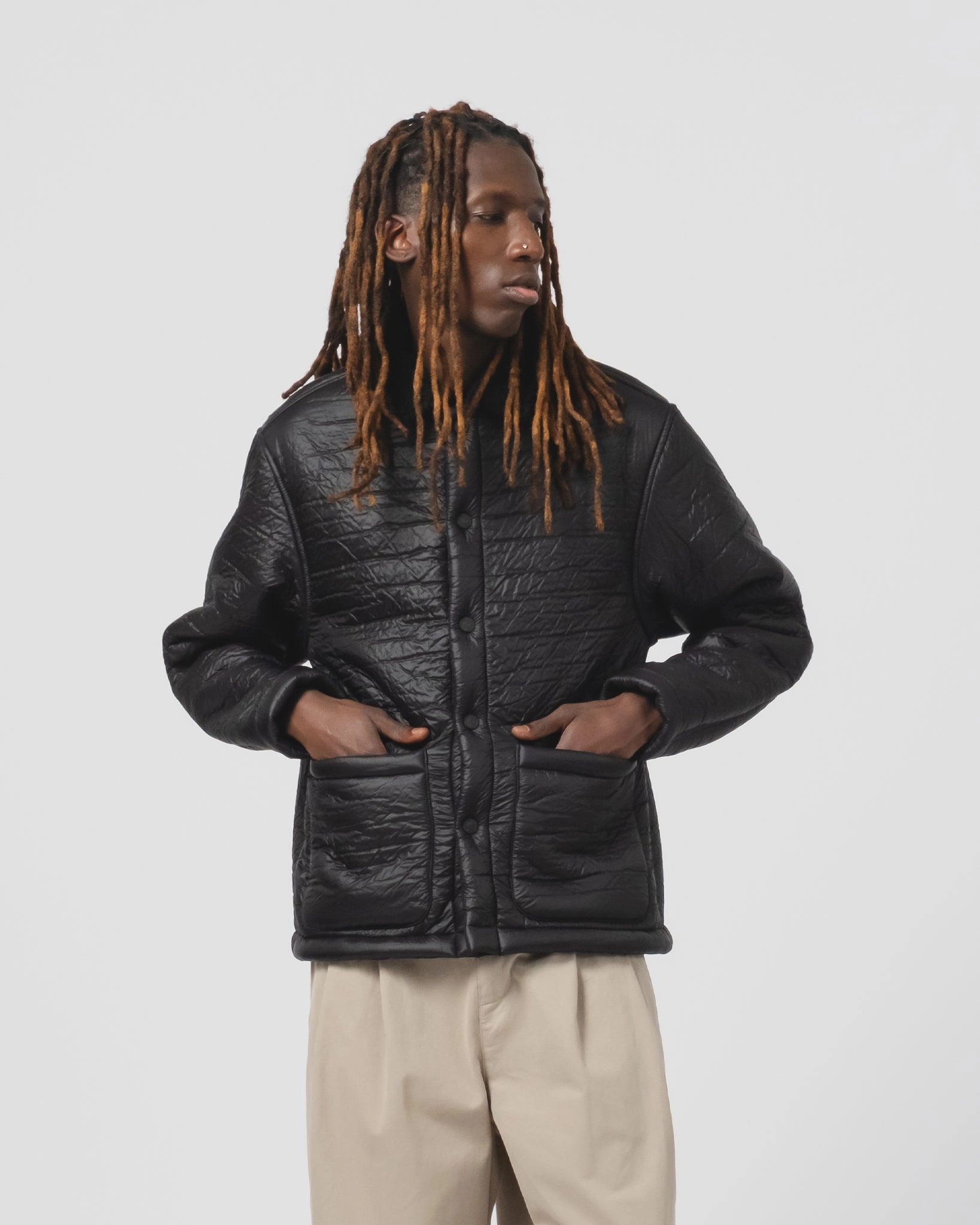 neutral - colored Sonora Jacket Piumino Nylon Black