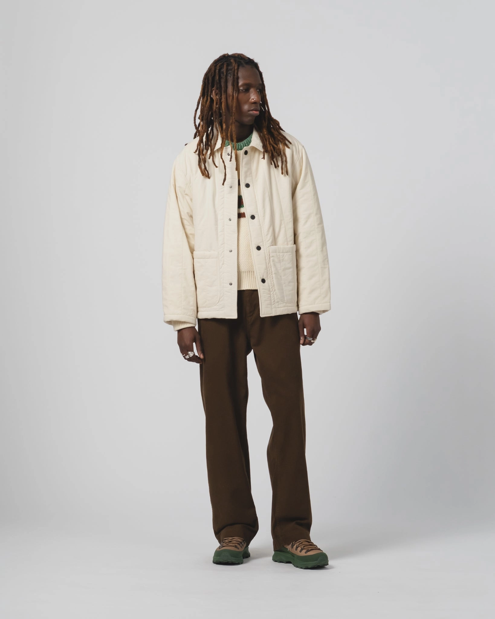 Weekend Hike Sonora Jacket Quilted Cotton Ecru