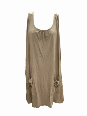 Texture Rich NWT LaScana Women's Knit Dress Khaki