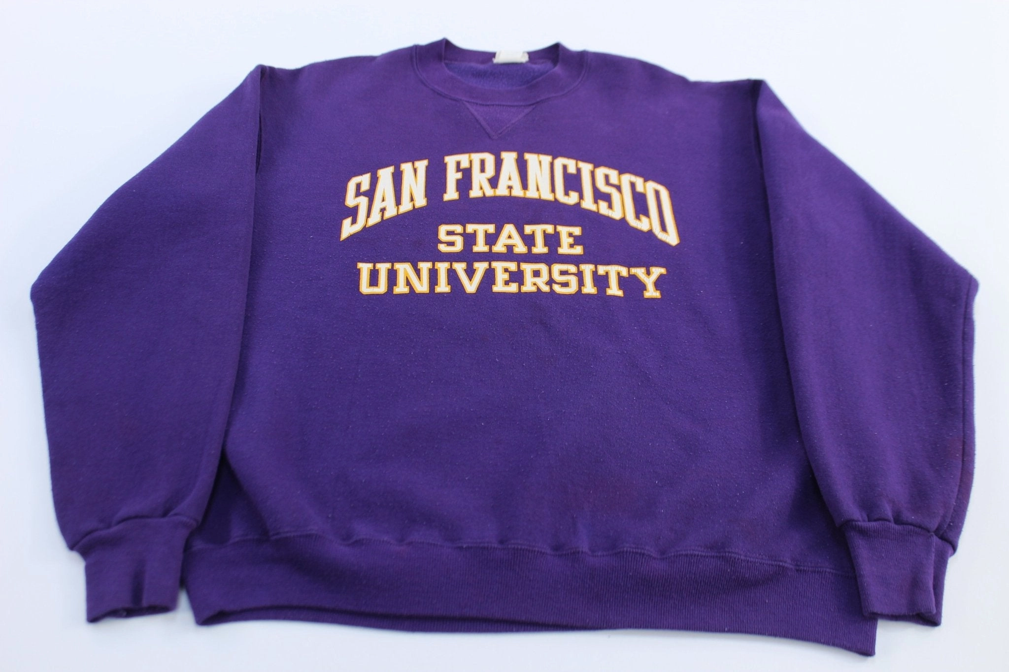Warm Hoodie Poplin 90's San Francisco State University Purple Sweatshirt