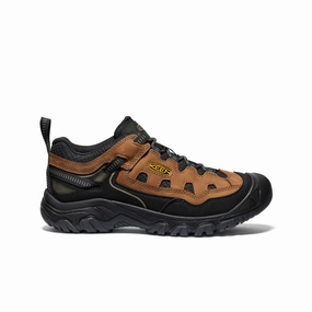 Sporty Flexible Men's Targhee IV Vented Hiking Shoe  |  Bison/Golden Yellow