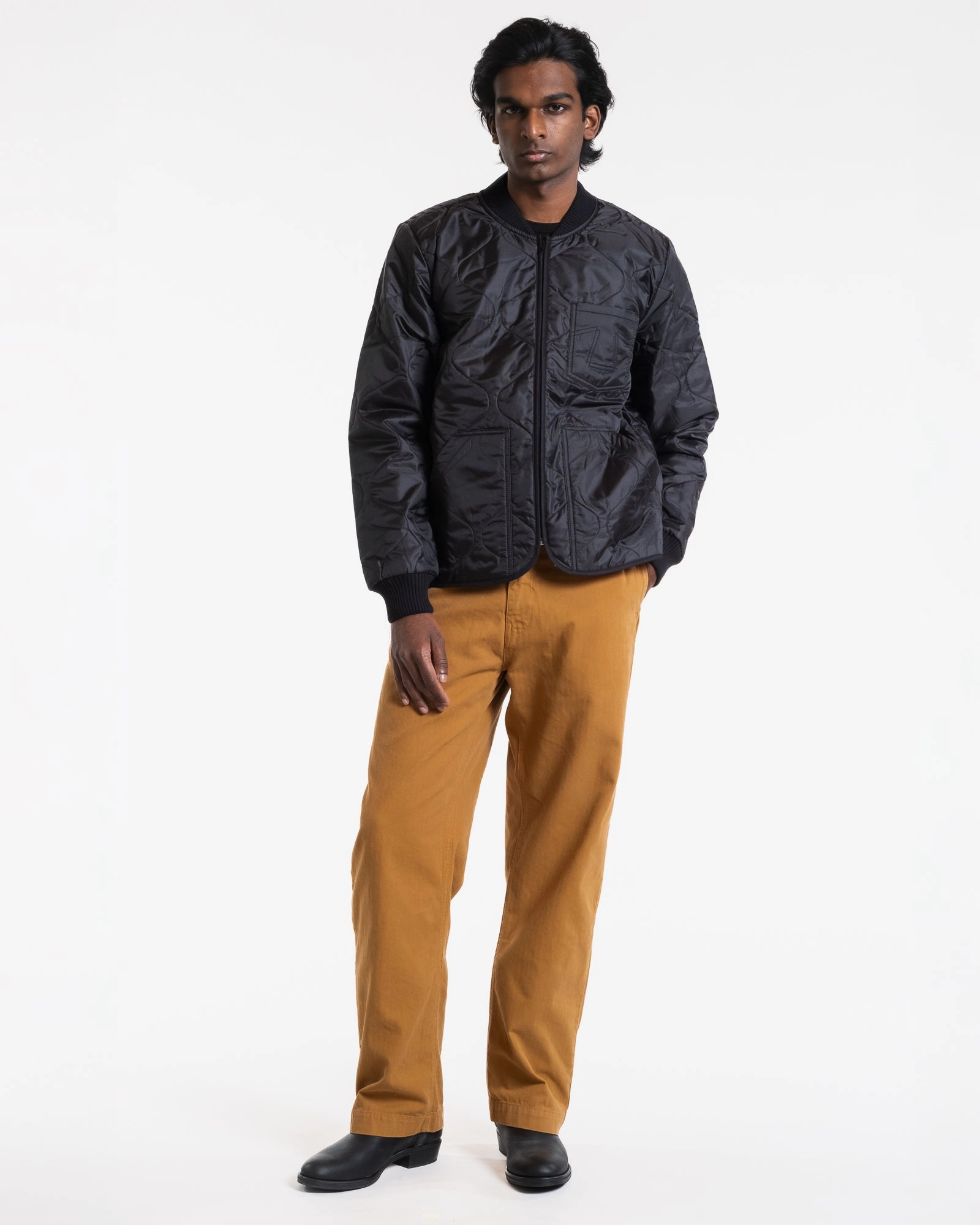 QN Type 2 Frostbite Quilted Nylon Black Construct Modern Fit