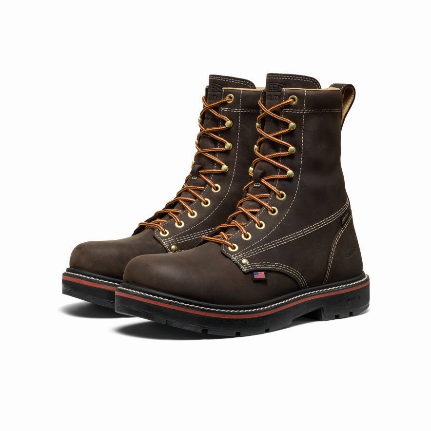 Men's Liberty 8" Waterproof 90?? Heel Boot (Carbon Toe)  |  Coffee Bean/Black Tough Grip