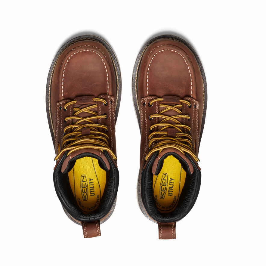 Men's Cincinnati 6" Waterproof 90?? Heel Boot (Carbon Toe)  |  Tuscan Red/Sandshell Long Walk Compact Frame