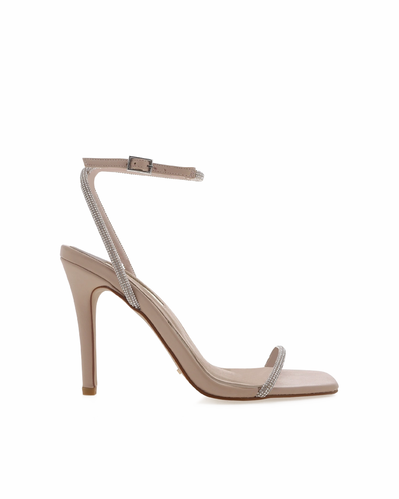 STARLETTE - DIAMANTE-NUDE Night Style Classic Booties