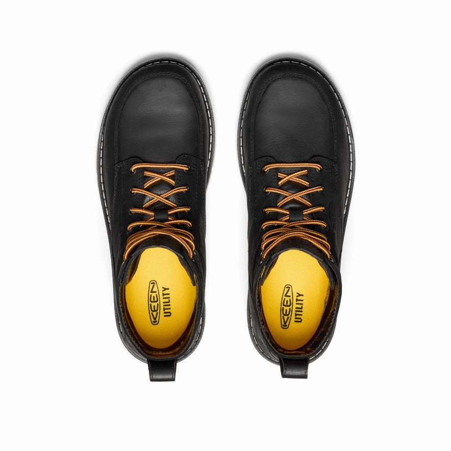 Slip   Resistant Men's San Jose 6" Waterproof Boot (Aluminum Toe)  |  Black/Gum