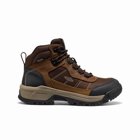 Women's Skokie Waterproof Work Boot (Soft Toe)  |  Bison/Black Industrial Safety Gear