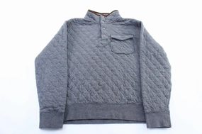 Sporty essentials Fresh Minimal Polo Ralph Lauren Grey Quilted Jersey Pullover