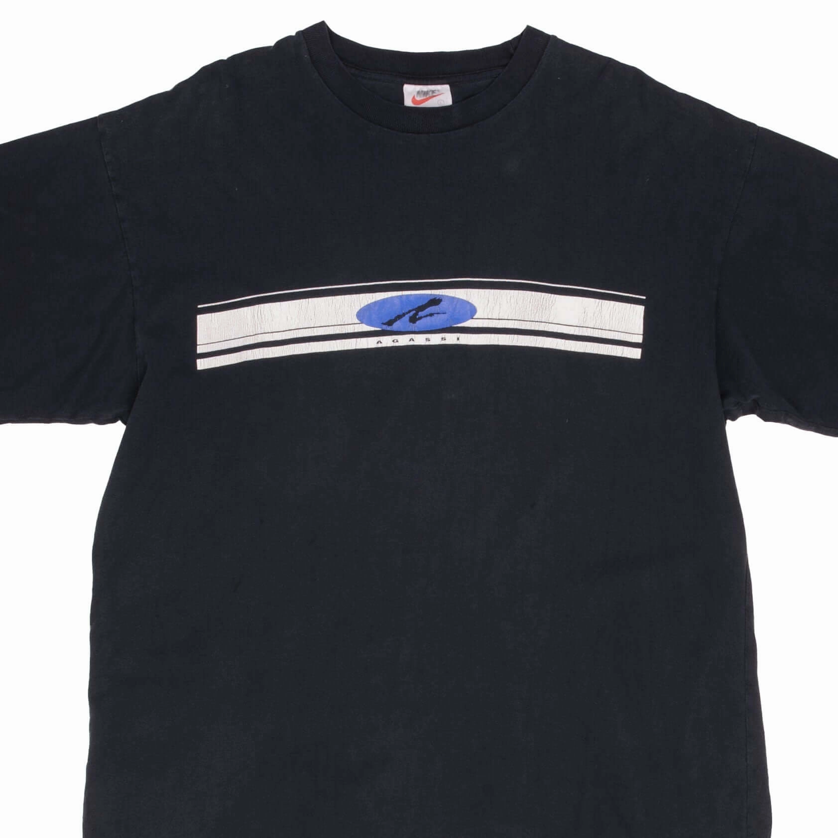 Layer Ready Fit VINTAGE NIKE TENNIS ANDRE AGASSI TEE SHIRT 1990S SIZE LARGE