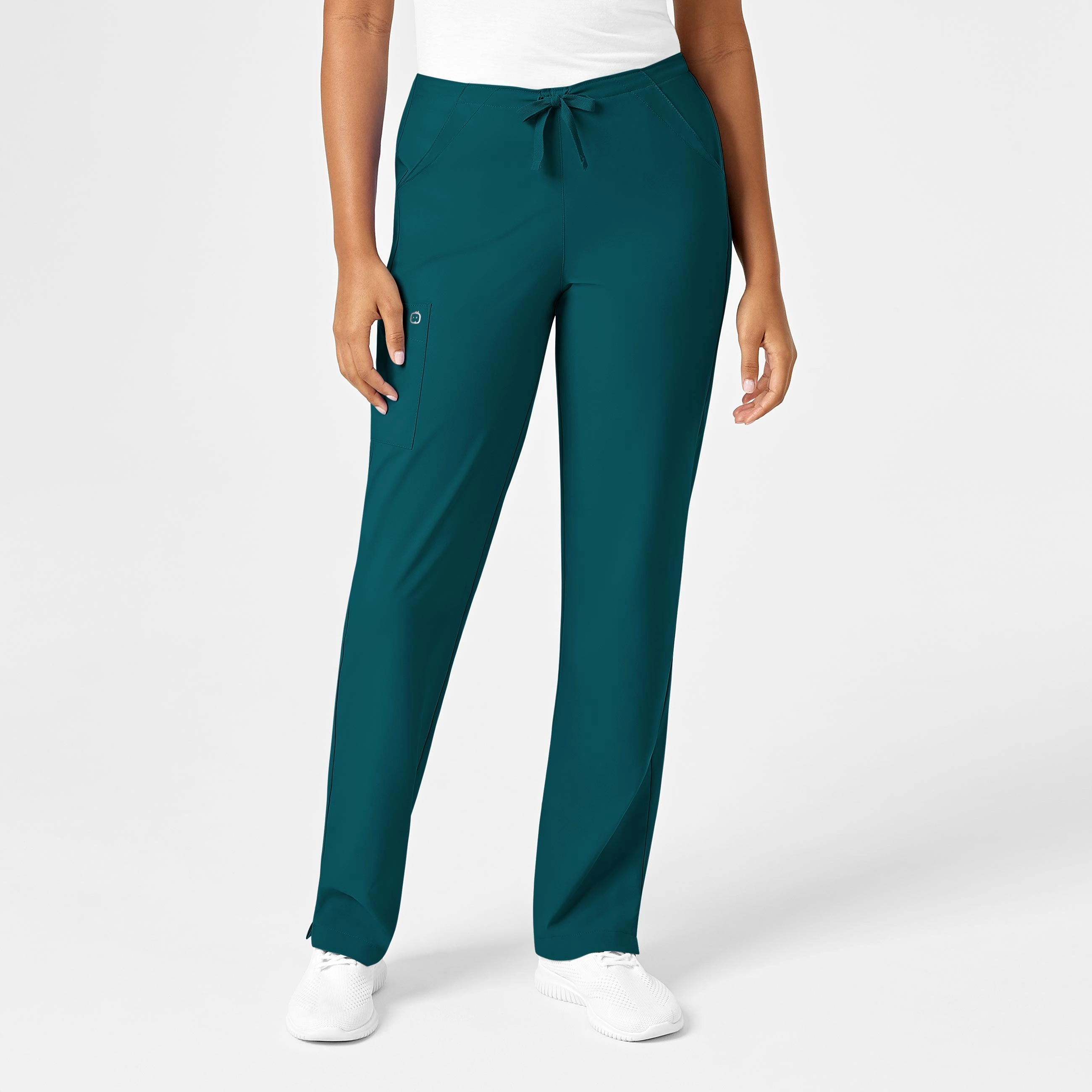 Casual Appeal Classy Fit W123 Women's Drawstring Scrub Pant - Caribbean