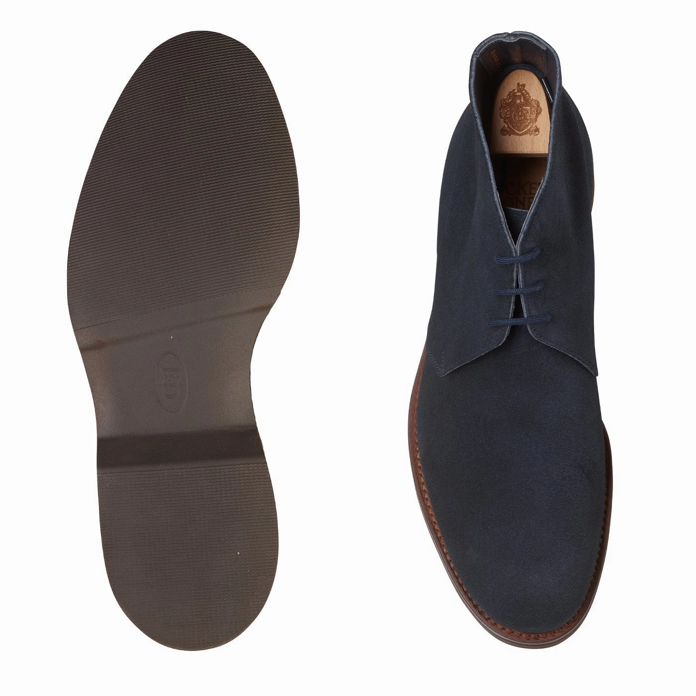 Slip Resistant Mountain Hike Durable Material Chukka 4 Indigo Reverse Butt Suede