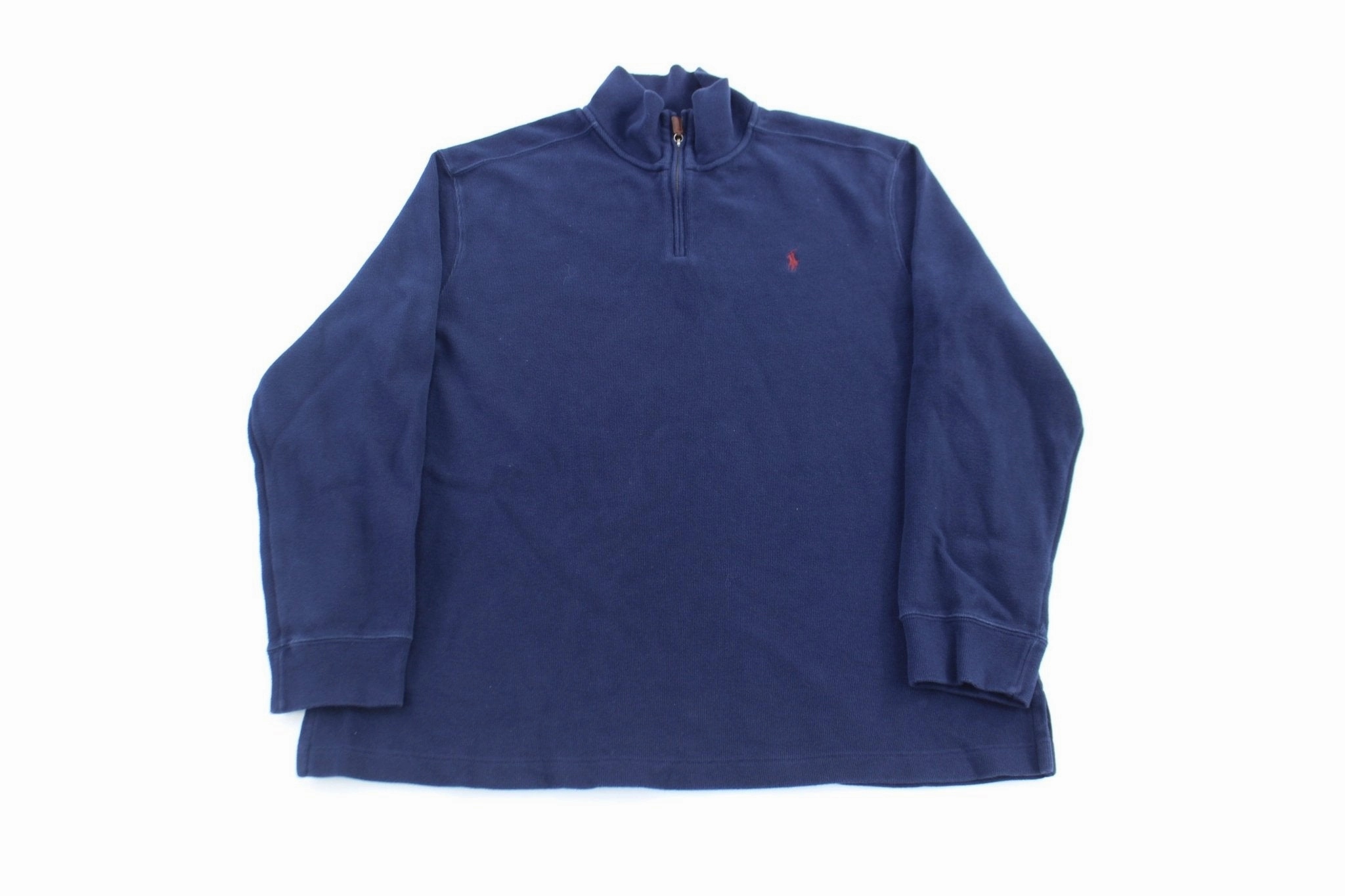 Polo by Ralph Lauren Embroidered Logo Blue Pullover Sweater Chilly Day Outfit suitable for gifts
