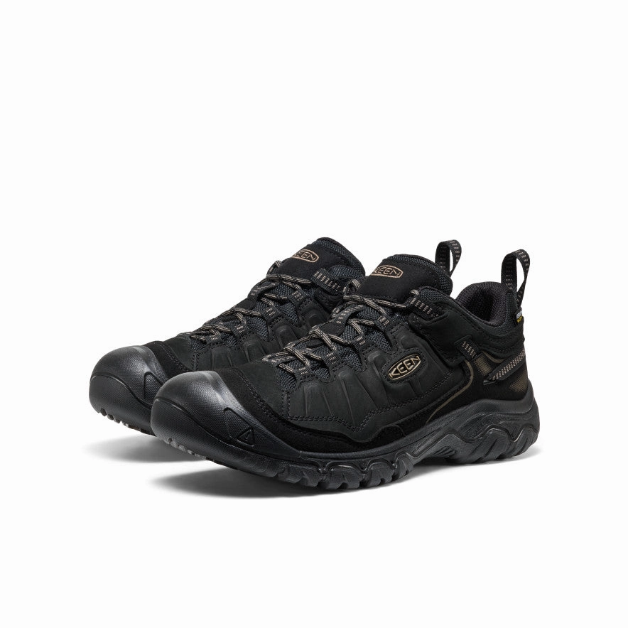 Workout Comfortable Padding Men's Targhee IV Waterproof Hiking Shoe  |  Triple Black