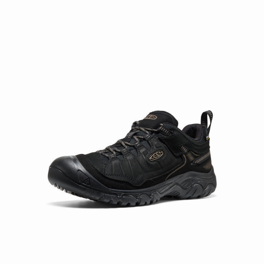 Men's Targhee IV Waterproof Hiking Shoe  |  Triple Black Shock Absorbing