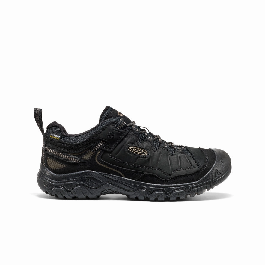 Men's Targhee IV Waterproof Hiking Shoe  |  Triple Black Secure fit
