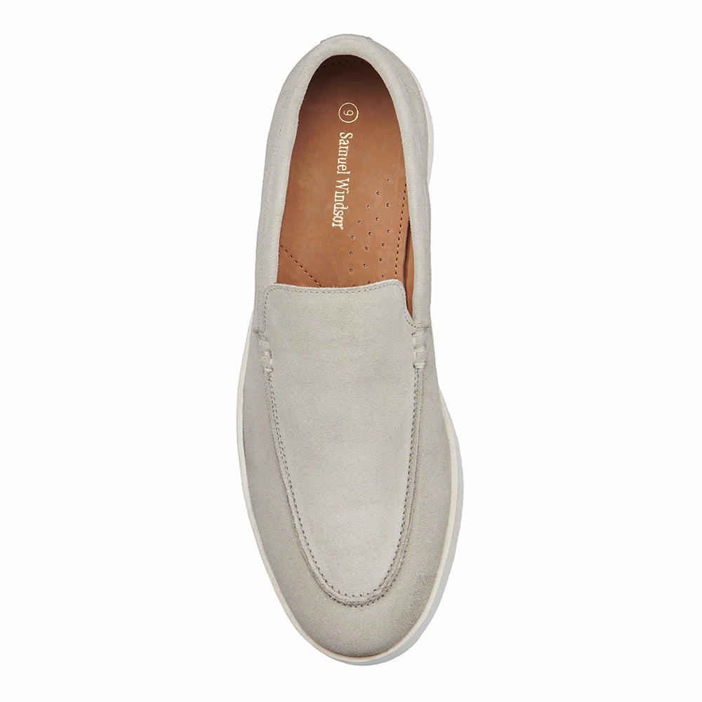 Non-Slip Shoes Suede Loafer - Pumice