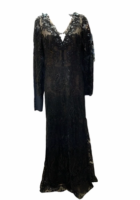 Subtle Texture Marchesa Notte Woman??s Evening Gown 4